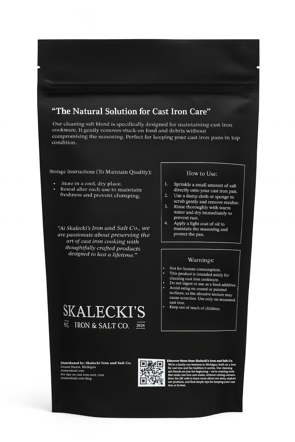 Cast Iron Cleaning Salt (3.5lbs Bag)